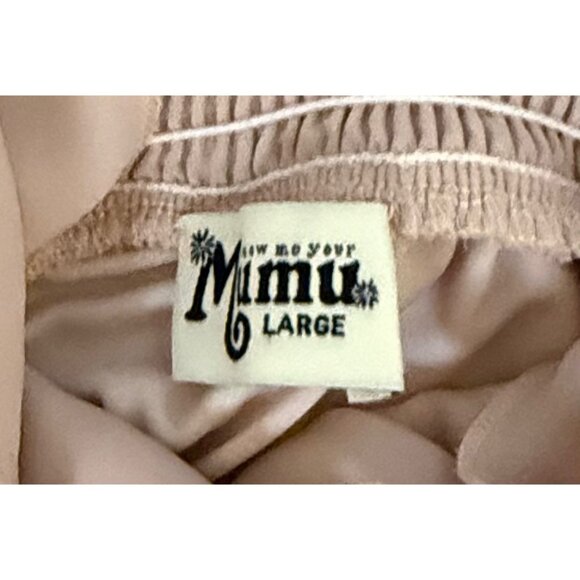 NWT Show Me Your Mumu Flowy Light Pink Maxi Dress With Ruffled Straps‎ & Smocked - Picture 6 of 9